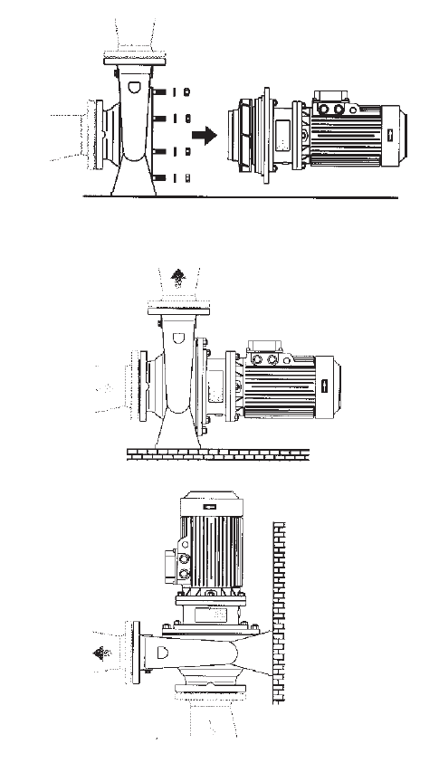 Further versions for low pressure centrifugal pumps acc. to DIN 24255