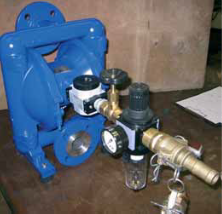 Compressed air-driven diaphragm pump